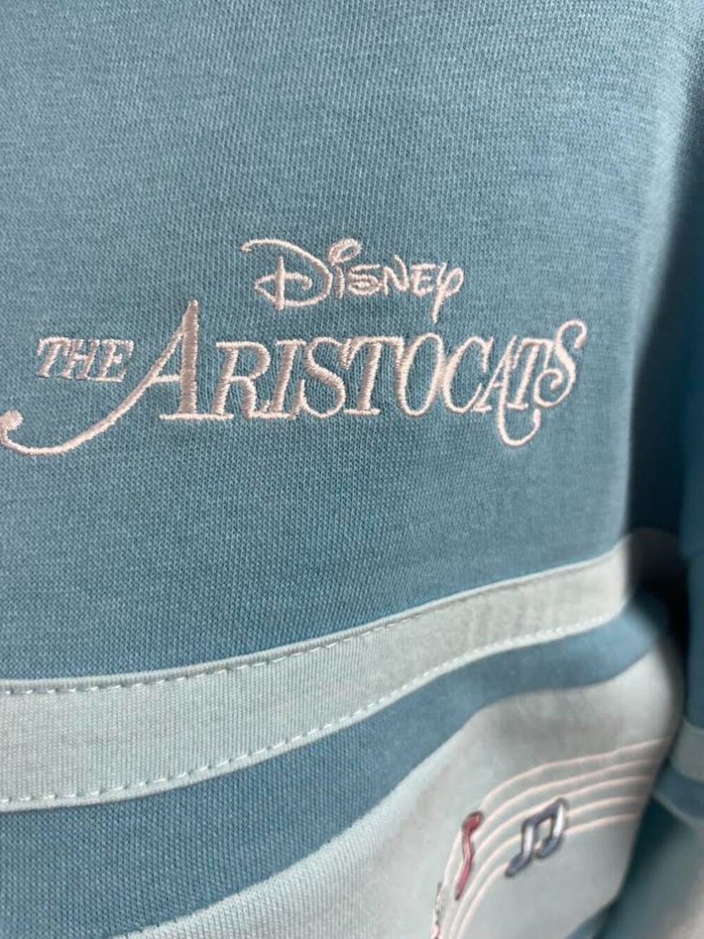 Disney The Aristocats Piano Quarter Zip Women's Crewneck - Picture 5 of 11
